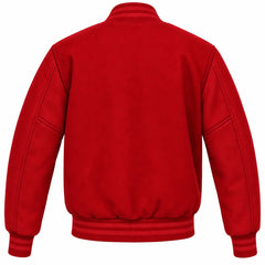 Red Wool Varsity Jacket