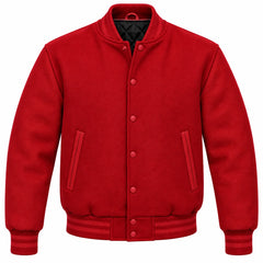 Red Wool Varsity Jacket