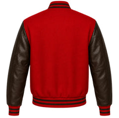 Red and Brown Varsity Jacket