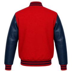 Red and Navy Blue Varsity Jacket