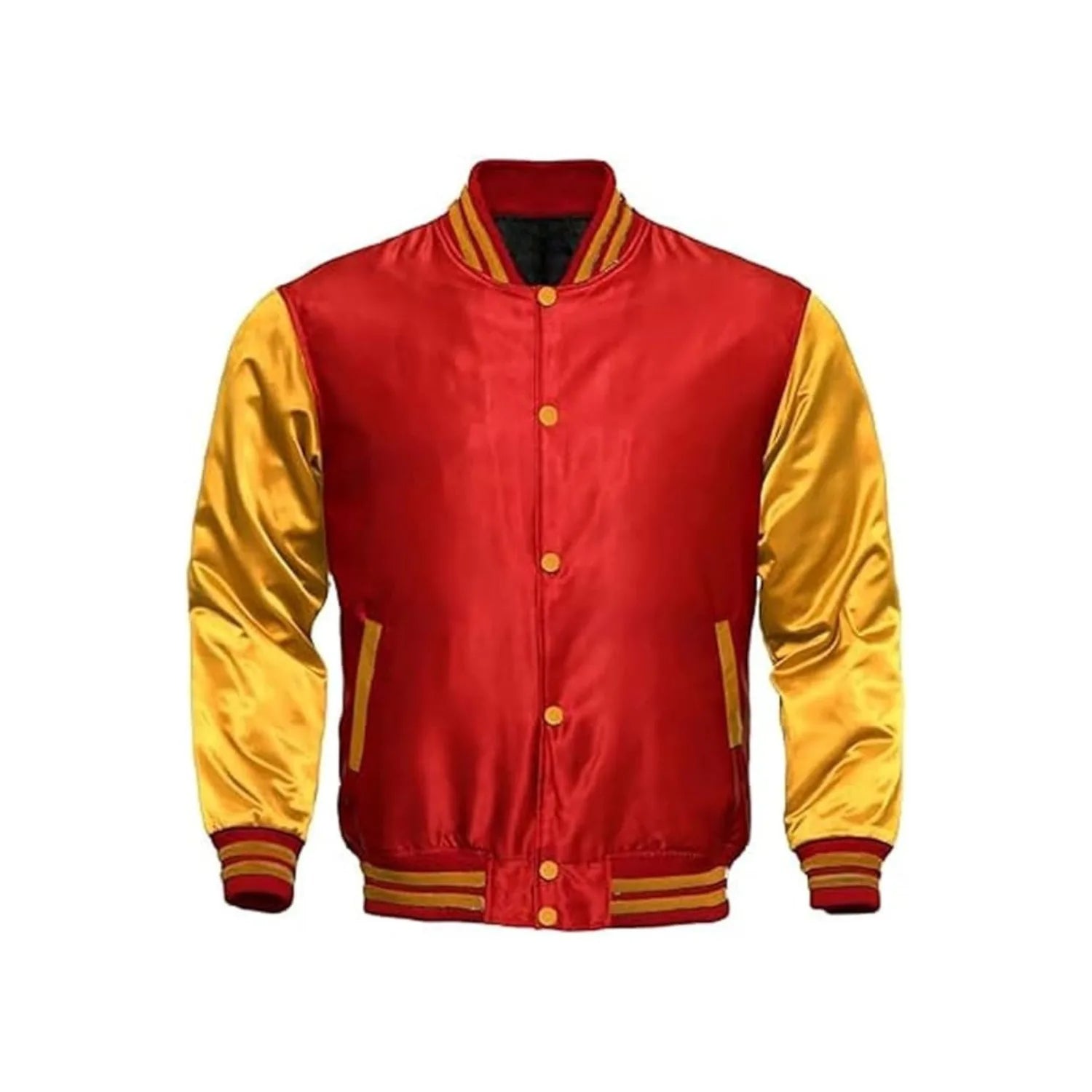 Red and Yellow Satin Jacket
