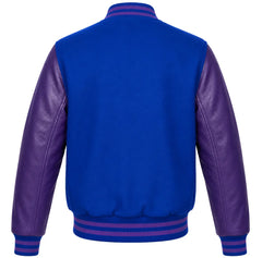 Royal Blue and Purple Varsity Jacket