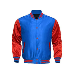 Royal Blue and Red Satin Jacket
