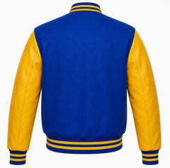 Royal Blue and Yellow Letterman Jacket