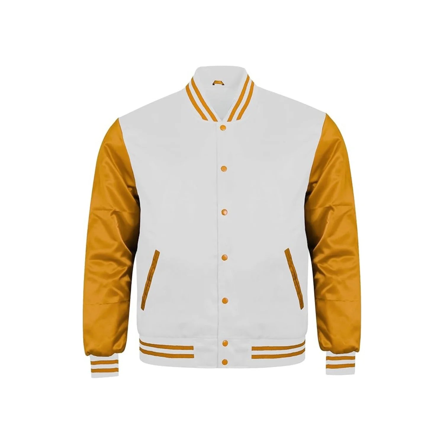 White and Gold Satin Jacket