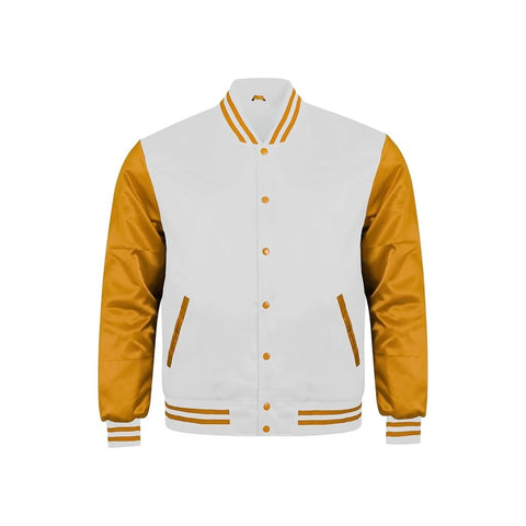 White and Gold Satin Jacket
