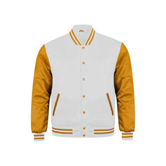 White and Gold Satin Jacket
