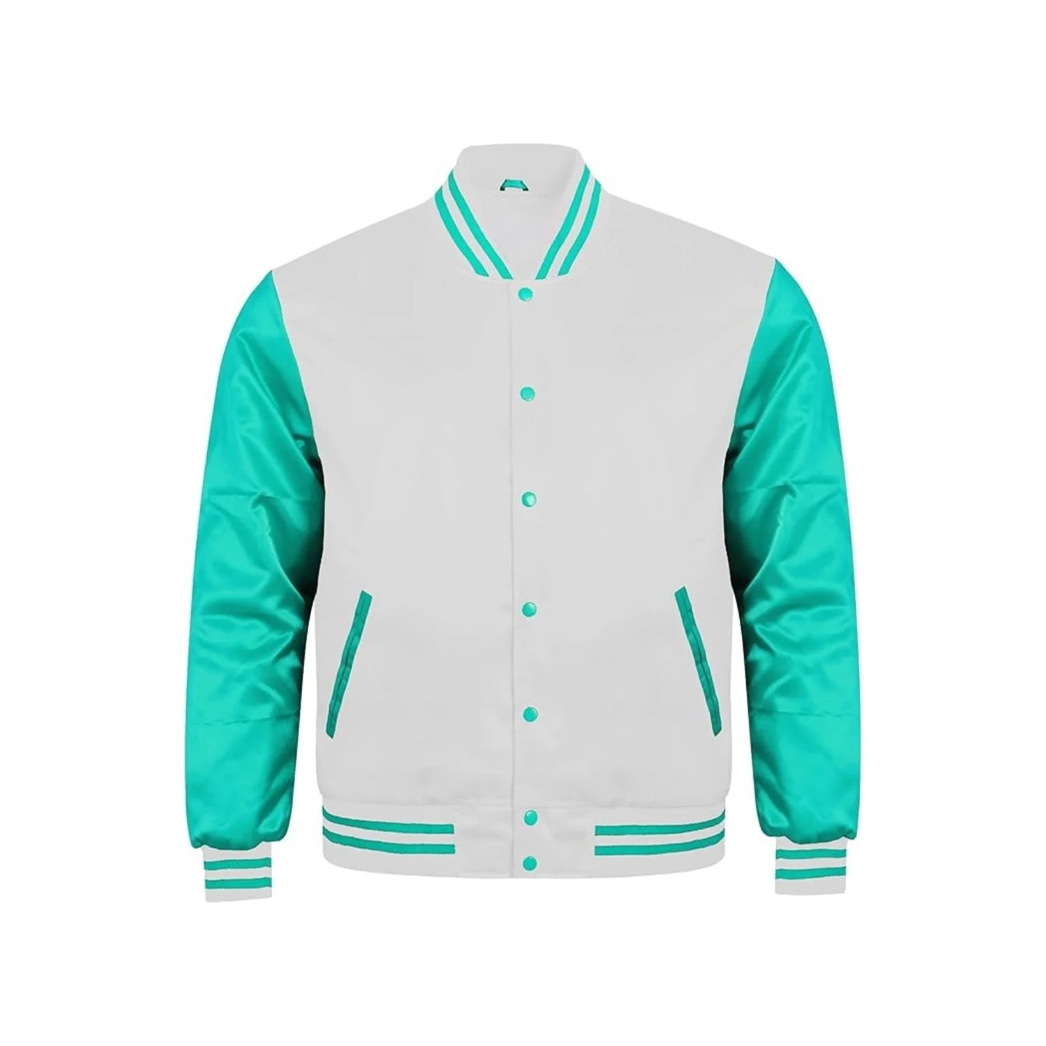 White and Tiffany Satin Jacket
