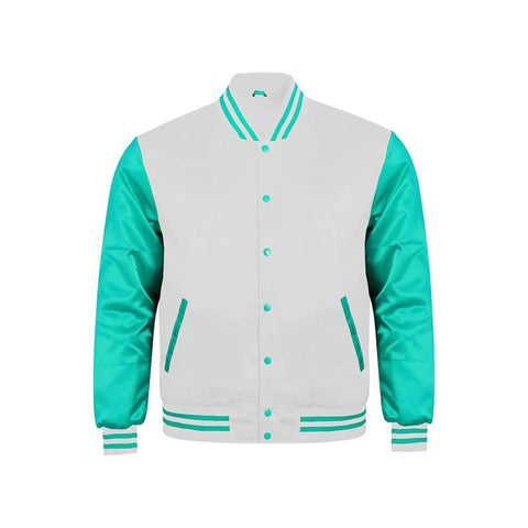 White and Tiffany Satin Jacket