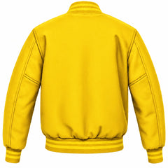 Yellow Wool Varsity Jacket
