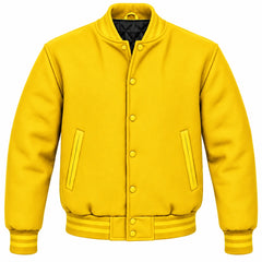 Yellow Wool Varsity Jacket