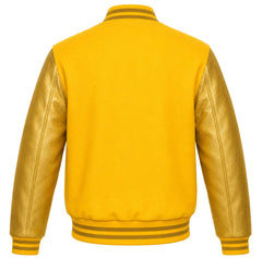 Yellow and Gold Varsity Jacket