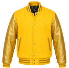 Yellow and Gold Varsity Jacket